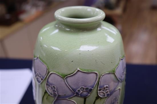A Minton secessionist vase and Wardle Pottery Hidcote for Liberty vase, by Frederick R Head
